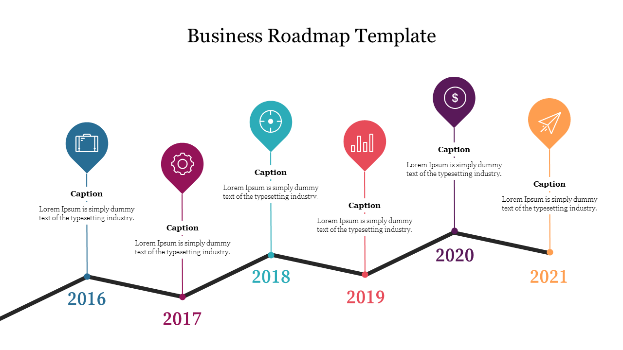 Business Roadmap Template PowerPoint and Google Slides